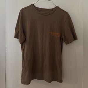 TECOVAS Men’s Brown Tee Small Burry Me In My Boots
